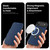 iPhone 17 Knight Shield 360 Rotation Holder MagSafe RFID Leather Phone Case - Blue