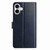 iPhone 17 Lambskin 8-card Slot Leather Phone Case - Dark Blue