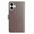 iPhone 17 Lambskin 8-card Slot Leather Phone Case - Grey