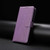 iPhone 17 Lambskin 8-card Slot Leather Phone Case - Purple