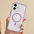 iPhone 17 Large Hole Camera Macaron Transparency MagSafe Phone Case - Purple