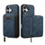 iPhone 17 LC.IMEEKE L6 Series Zipper Card Bag MagSafe Magnetic Phone Case - Blue