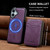 iPhone 17 LC.IMEEKE L6 Series Zipper Card Bag MagSafe Magnetic Phone Case - Purple