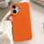 iPhone 17 Leather Texture TPU Full Coverage Phone Case - Orange