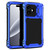 iPhone 17 Lens Holder Metal IP54 Life Waterproof Three-proof MagSafe Phone Case - Blue