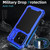 iPhone 17 Lens Holder Metal IP54 Life Waterproof Three-proof MagSafe Phone Case - Blue