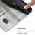 iPhone 17 Line Splicing Buckle Retro Leather Phone Case - Grey
