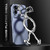 iPhone 17 Liquid Plating PC Hollow MagSafe Phone Case - Silve