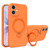iPhone 17 Liquid Silicone MagSafe Holder Phone Case - Orange