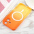 iPhone 17 Liquid TPU Silicone Gradient MagSafe Phone Case - Orange Yellow
