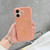 iPhone 17 Litchi Texture Brushed MagSafe PU Back Cover Phone Case - Pink