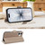 iPhone 17 Litchi Texture Wallet Mirror Leather Phone Case - Brown