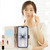 iPhone 17 Litchi Texture Wallet Mirror Leather Phone Case - Green