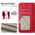 iPhone 17 Litter Panda Embossing RFID Leather Phone Case with Lanyard - Rose Red