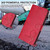 iPhone 17 Litter Panda Embossing RFID Leather Phone Case with Lanyard - Rose Red