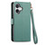 iPhone 17 Love Zipper Lanyard Leather Phone Case - Green
