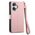 iPhone 17 Love Zipper Lanyard Leather Phone Case - Pink