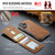 iPhone 17 MAGKING K1 MagSafe Detachable Wallet RFID Back Cover Phone Case - Brown