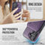 iPhone 17 MAGKING K1 MagSafe Detachable Wallet RFID Back Cover Phone Case - Purple