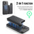 iPhone 17 MAGKING K3 Series MagSafe RFID Card Bag Detachable Phone Case - Black