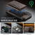 iPhone 17 MAGKING K4 Series MagSafe RFID Tri-fold Card Bag Detachable Phone Case - Coffee
