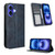 iPhone 17 Magnetic Buckle Retro Texture Leather Phone Case - Blue