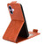 iPhone 17 Magnetic Vertical Flip Leather Phone Case with Buckle - Brown