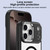 iPhone 17 MagSafe Anti-fingerprint Highly Transparent PC Phone Case - Titanium Grey