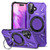 iPhone 17 MagSafe Magnetic Shockproof Phone Case with Ring Holder - Purple