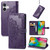 iPhone 17 Mandala Flower Embossed Leather Phone Case - Purple