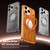 iPhone 17 Mech Series Cooling Rotating Holder Metal Frameless Phone Case - Orange