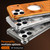 iPhone 17 Mech Series Cooling Rotating Holder Metal Frameless Phone Case - Orange