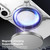iPhone 17 Mechanical Arm Borderless MagSafe Holder Metal Phone Case - Black Blue