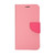 iPhone 17 Mercury Contrast Color Splicing Leather Phone Case - Pink