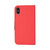 iPhone 17 Mercury Contrast Color Splicing Leather Phone Case - Red