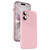 iPhone 17 Microfiber Liquid Silicone Shockproof Phone Case - Pink