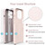 iPhone 17 Microfiber Liquid Silicone Shockproof Phone Case - Pink