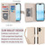 iPhone 17 Multi-Card Wallet RFID Leather Phone Case - Apricot