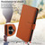 iPhone 17 Multi-Card Wallet RFID Leather Phone Case - Brown