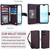 iPhone 17 Multi-Card Wallet RFID Leather Phone Case - Dark Purple