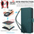 iPhone 17 Multi-Card Wallet RFID Leather Phone Case - Green