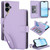 iPhone 17 Multi-Card Wallet RFID Leather Phone Case - Light Purple