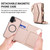 iPhone 17 Multifunctional Wallet Detachable Leather Phone Case with Lanyard - Rose Gold