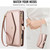 iPhone 17 Multifunctional Wallet Detachable Leather Phone Case with Lanyard - Rose Gold