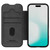 iPhone 17 NILLKIN QIN Series Pro Sliding Camera Cover Design Leather Phone Case - Black