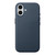 iPhone 17 Official Tech Fabric Texture Side-Stick TPU Magnetic Phone Case, No AI Camera Button - Blue