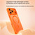 iPhone 17 Oil-spray Skin Feel MagSafe PC Hybrid TPU Phone Case - Orange