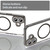 iPhone 17 PC Hybrid TPU Airbag Shockproof MagSafe Phone Case - Transparent Black