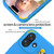 iPhone 17 Penguin Baby EVA Shockproof Phone Case with Holder - Blue