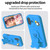 iPhone 17 Penguin Baby EVA Shockproof Phone Case with Holder - Blue